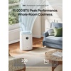 image:imageDREO Portable Air Conditioner 318S 8000 BTU ASHRAE 5000 BTU DOE Smart AC Unit for Bedroom with Drainagefree Cooling FanampDehumidifier 3 in 1 APPVoiceRemote Quiet Standing AC for Room IndoorsIvory