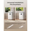 image:imageDREO Portable Air Conditioner 318S 8000 BTU ASHRAE 5000 BTU DOE Smart AC Unit for Bedroom with Drainagefree Cooling FanampDehumidifier 3 in 1 APPVoiceRemote Quiet Standing AC for Room IndoorsWhite
