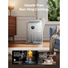 image:imageDREO Portable Air Conditioner 318S 8000 BTU ASHRAE 5000 BTU DOE Smart AC Unit for Bedroom with Drainagefree Cooling FanampDehumidifier 3 in 1 APPVoiceRemote Quiet Standing AC for Room IndoorsWhite