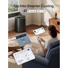 image:imageDREO Portable Air Conditioner 318S 8000 BTU ASHRAE 5000 BTU DOE Smart AC Unit for Bedroom with Drainagefree Cooling FanampDehumidifier 3 in 1 APPVoiceRemote Quiet Standing AC for Room IndoorsBlack