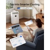 image:imageDREO Portable Air Conditioner 318S 8000 BTU ASHRAE 5000 BTU DOE Smart AC Unit for Bedroom with Drainagefree Cooling FanampDehumidifier 3 in 1 APPVoiceRemote Quiet Standing AC for Room IndoorsIvory