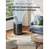 image:imageDREO Portable Air Conditioner 318S 8000 BTU ASHRAE 5000 BTU DOE Smart AC Unit for Bedroom with Drainagefree Cooling FanampDehumidifier 3 in 1 APPVoiceRemote Quiet Standing AC for Room IndoorsBlack