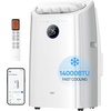 image:imageDREO Portable Air Conditioner 516S 14000 BTU ASHRAE 10000 BTU DOE Smart AC Unit for Bedroom with Drainagefree Cooling FanampDehumidifier 3 in 1 APPVoiceRemote Quiet Standing AC for Room IndoorsWhite