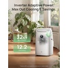 image:imageDREO Portable Air Conditioner 516S 14000 BTU ASHRAE 10000 BTU DOE Smart AC Unit for Bedroom with Drainagefree Cooling FanampDehumidifier 3 in 1 APPVoiceRemote Quiet Standing AC for Room IndoorsWhite Inverter