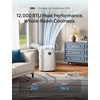 image:imageDREO Portable Air Conditioner 516S 14000 BTU ASHRAE 10000 BTU DOE Smart AC Unit for Bedroom with Drainagefree Cooling FanampDehumidifier 3 in 1 APPVoiceRemote Quiet Standing AC for Room IndoorsWhite