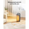 image:imageDREO Quiet Space Heater 1500W Portable Heaters for Indoor Use with Remote 70 Oscillation Fast and Safety Electric PTC Ceramic for Desk Office Bedroom 12H TimerSilver