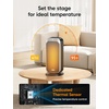 image:imageDREO Quiet Space Heater 1500W Portable Heaters for Indoor Use with Remote 70 Oscillation Fast and Safety Electric PTC Ceramic for Desk Office Bedroom 12H TimerSilver