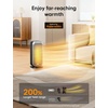 image:imageDREO Quiet Space Heater 1500W Portable Heaters for Indoor Use with Remote 70 Oscillation Fast and Safety Electric PTC Ceramic for Desk Office Bedroom 12H TimerSilver