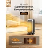 image:imageDREO Quiet Space Heater 1500W Portable Heaters for Indoor Use with Remote 70 Oscillation Fast and Safety Electric PTC Ceramic for Desk Office Bedroom 12H TimerSilver