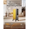 image:imageDREO Radiator Heater Quiet Electric Space Heater for Indoor Use Large Room  Dual Knobs Energy Saving 8 Safety Protection 1500W Quiet Oil Filled Radiator for Bedroom Adjustable Thermostat GreyGray