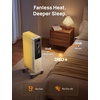 image:imageDREO Radiator Heater Quiet Electric Space Heater for Indoor Use Large Room  Dual Knobs Energy Saving 8 Safety Protection 1500W Quiet Oil Filled Radiator for Bedroom Adjustable Thermostat GreyWhite