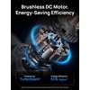 image:imageDREO Smart Ceiling Fans with Lights and Remote 42 Inch Dimmable LED Light  3400 CFM Airflow 12 Speeds amp 3 Fan Modes Stepless Color Tones Quiet DC Moto 112H Timerr RemoteAPPAlexa Control BlackBlack