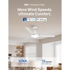 image:imageDREO Smart Ceiling Fans with Lights and Remote 42 Inch Dimmable LED Light  3400 CFM Airflow 12 Speeds amp 3 Fan Modes Stepless Color Tones Quiet DC Moto 112H Timerr RemoteAPPAlexa Control BlackWhite