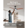 image:imageDREO Smart Ceiling Fans with Lights and Remote 42 Inch Dimmable LED Light  3400 CFM Airflow 12 Speeds amp 3 Fan Modes Stepless Color Tones Quiet DC Moto 112H Timerr RemoteAPPAlexa Control BlackBlack