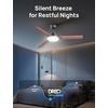 image:imageDREO Smart Ceiling Fans with Lights and Remote 42 Inch Dimmable LED Light  3400 CFM Airflow 12 Speeds amp 3 Fan Modes Stepless Color Tones Quiet DC Moto 112H Timerr RemoteAPPAlexa Control BlackBlack