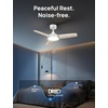 image:imageDREO Smart Ceiling Fans with Lights and Remote 42 Inch Dimmable LED Light  3400 CFM Airflow 12 Speeds amp 3 Fan Modes Stepless Color Tones Quiet DC Moto 112H Timerr RemoteAPPAlexa Control BlackWhite