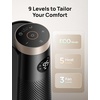 image:imageDREO Space Heater Large Room 120 Oscillation 30 Heaters with Remote  Adjustable Thermostat 5 Heat amp 3 Fan levels 8 Safety Protection ECO Mode 112H Timer 25dB Quiet Heater for Office BlackGold