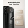 image:imageDREO Space Heater Large Room 120 Oscillation 30 Heaters with Remote  Adjustable Thermostat 5 Heat amp 3 Fan levels 8 Safety Protection ECO Mode 112H Timer 25dB Quiet Heater for Office BlackBlack