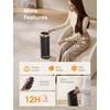 image:imageDREO Space Heaters for Indoor Use with Thermostat 1500W Electric Heaters  Fast Heating Quiet Operation 70 Oscillation Remote Control 12H Timer ECO Mode ETLCertified Safety Heat for Large RoomGold