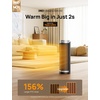 image:imageDREO Space Heaters for Indoor Use with Thermostat 1500W Electric Heaters  Fast Heating Quiet Operation 70 Oscillation Remote Control 12H Timer ECO Mode ETLCertified Safety Heat for Large RoomSilver