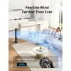 image:imageDREO Tower Fan for Bedroom 26fts Velocity 90 Oscillating 8H Timer  4 Speeds 3 Modes 28dB Quiet Standing Fan Floor Fan for Room Living Room Office Home Cooling Fan with Remote BlackBlack