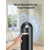 image:imageDREO Tower Fan for Bedroom 26fts Velocity 90 Oscillating 8H Timer  4 Speeds 3 Modes 28dB Quiet Standing Fan Floor Fan for Room Living Room Office Home Cooling Fan with Remote BlackBlack