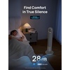image:imageDREO Tower Fan for Bedroom 26fts Velocity 90 Oscillating 8H Timer  4 Speeds 3 Modes 28dB Quiet Standing Fan Floor Fan for Room Living Room Office Home Cooling Fan with Remote BlackGrey