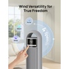 image:imageDREO Tower Fan for Bedroom 26fts Velocity 90 Oscillating 8H Timer  4 Speeds 3 Modes 28dB Quiet Standing Fan Floor Fan for Room Living Room Office Home Cooling Fan with Remote BlackGrey