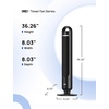 image:imageDREO Tower Fan for Bedroom 26fts Velocity 90 Oscillating 8H Timer  4 Speeds 3 Modes 28dB Quiet Standing Fan Floor Fan for Room Living Room Office Home Cooling Fan with Remote BlackBlack