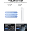 image:imageDREO Tower Fan for Bedroom 28fts Velocity 20dB Ultra Quiet 8 Speeds  2026 Upgraded DC Motor 90 Oscillating 4 Modes Standing Fan Bladeless Fan for Indoors Floor Fans with Remote BlackWhite