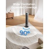 image:imageDREO Tower Fan for Bedroom 28fts Velocity 20dB Ultra Quiet 8 Speeds  2026 Upgraded DC Motor 90 Oscillating 4 Modes Standing Fan Bladeless Fan for Indoors Floor Fans with Remote BlackSilver