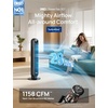 image:imageDREO Tower Fan for Bedroom 28fts Velocity 20dB Ultra Quiet 8 Speeds  2026 Upgraded DC Motor 90 Oscillating 4 Modes Standing Fan Bladeless Fan for Indoors Floor Fans with Remote BlackBlack