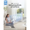 image:imageDREO Tower Fan for Bedroom 28fts Velocity 20dB Ultra Quiet 8 Speeds  2026 Upgraded DC Motor 90 Oscillating 4 Modes Standing Fan Bladeless Fan for Indoors Floor Fans with Remote BlackPearl White