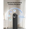 image:imageDREO Tower Fan for Bedroom 28fts Velocity 20dB Ultra Quiet 8 Speeds  2026 Upgraded DC Motor 90 Oscillating 4 Modes Standing Fan Bladeless Fan for Indoors Floor Fans with Remote BlackBlack