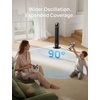 image:imageDREO Tower Fan for Bedroom 28fts Velocity 20dB Ultra Quiet 8 Speeds  2026 Upgraded DC Motor 90 Oscillating 4 Modes Standing Fan Bladeless Fan for Indoors Floor Fans with Remote BlackPure Black