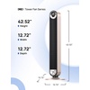 image:imageDREO Tower Fan for Bedroom Upgraded DC 28fts Velocity 20dB Quiet Fan  9 Speeds Standing Fan 90 Oscillating Cooling Fan 4 Modes 12H Timer Bladeless Fan Powerful for Home BlackStarlight
