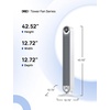 image:imageDREO Tower Fan for Bedroom Upgraded DC 28fts Velocity 20dB Quiet Fan  9 Speeds Standing Fan 90 Oscillating Cooling Fan 4 Modes 12H Timer Bladeless Fan Powerful for Home BlackWhite