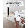 image:imageDREO Tower Fan for Bedroom Upgraded DC 28fts Velocity 20dB Quiet Fan  9 Speeds Standing Fan 90 Oscillating Cooling Fan 4 Modes 12H Timer Bladeless Fan Powerful for Home BlackStarlight