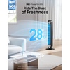 image:imageDREO Tower Fan for Bedroom Upgraded DC 28fts Velocity 20dB Quiet Fan  9 Speeds Standing Fan 90 Oscillating Cooling Fan 4 Modes 12H Timer Bladeless Fan Powerful for Home BlackBlack