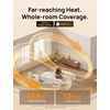image:imageDREO Whole Room Heater 3D Oscillating Heating Space Heaters for Indoor Use  60 Vertical amp 90 Horizontal Oscillation 12 fts LongRange Circulator 3 Heat amp 3 Fan Settings Bedroom Office BlackGrey