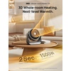 image:imageDREO Whole Room Heater 3D Oscillating Heating Space Heaters for Indoor Use  60 Vertical amp 90 Horizontal Oscillation 12 fts LongRange Circulator 3 Heat amp 3 Fan Settings Bedroom Office BlackGrey