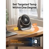 image:imageDREO Whole Room Heater 3D Oscillating Heating Space Heaters for Indoor Use  60 Vertical amp 90 Horizontal Oscillation 12 fts LongRange Circulator 3 Heat amp 3 Fan Settings Bedroom Office BlackGrey