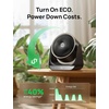 image:imageDREO Whole Room Heater 3D Oscillating Heating Space Heaters for Indoor Use  60 Vertical amp 90 Horizontal Oscillation 12 fts LongRange Circulator 3 Heat amp 3 Fan Settings Bedroom Office BlackBlack
