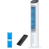 image:imageDREO Evaporative Air Swamp Cooler 40 Standing Fans that Blow Cold Air 80 Oscillating Bladeless Cooling Fan for Bedroom Removable Water Tank Ice Packs Remote Control 4 Speeds 7H Timer WhiteWhite