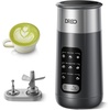 image:imageDREO Milk Frother 8in1 Electric Stainless Steel Frother for Latte Art Microfoam and Coffee 9oz270ml Warm and Cold Foam Automatic Frothers LED Easy to CleanDark Gray
