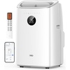 image:imageDREO Portable Air Conditioner 318S 8000 BTU ASHRAE 5000 BTU DOE Smart AC Unit for Bedroom with Drainagefree Cooling FanampDehumidifier 3 in 1 APPVoiceRemote Quiet Standing AC for Room IndoorsWhite