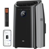 image:imageDREO Portable Air Conditioner 516S 14000 BTU ASHRAE 10000 BTU DOE Smart AC Unit for Bedroom with Drainagefree Cooling FanampDehumidifier 3 in 1 APPVoiceRemote Quiet Standing AC for Room IndoorsBlack