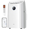 image:imageDREO Portable Air Conditioner 516S 14000 BTU ASHRAE 10000 BTU DOE Smart AC Unit for Bedroom with Drainagefree Cooling FanampDehumidifier 3 in 1 APPVoiceRemote Quiet Standing AC for Room IndoorsWhite