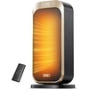 image:imageDREO Quiet Space Heater 1500W Portable Heaters for Indoor Use with Remote 70 Oscillation Fast and Safety Electric PTC Ceramic for Desk Office Bedroom 12H TimerGold