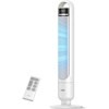 image:imageDREO Tower Fan for Bedroom 26fts Velocity 90 Oscillating 8H Timer  4 Speeds 3 Modes 28dB Quiet Standing Fan Floor Fan for Room Living Room Office Home Cooling Fan with Remote BlackWhite